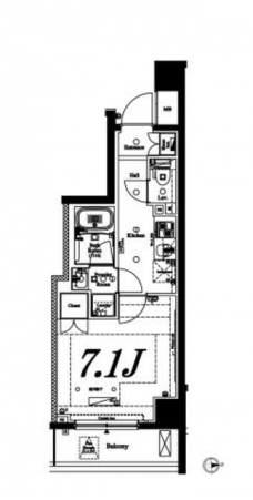 アクサス中野大和町の間取り図