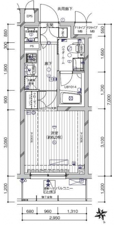 メインステージ南蒲田の間取り図