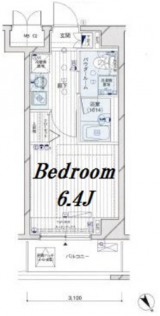 メインステージ押上IIIの間取り図
