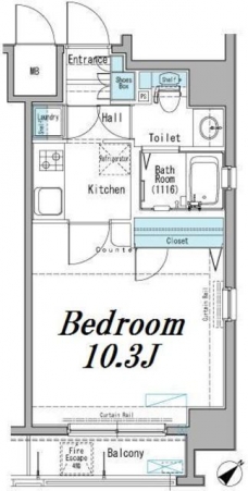 アクサス巣鴨Ｓｔａ．の間取り図