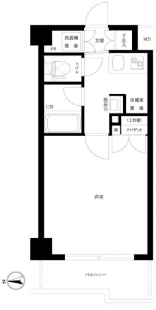 ルーブル高田馬場参番館の間取り図