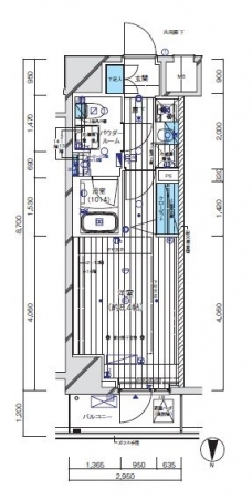 メインステージ門前仲町IIの間取り図