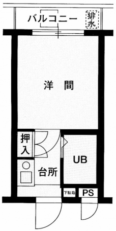 メインステージ幡ヶ谷駅前の間取り図
