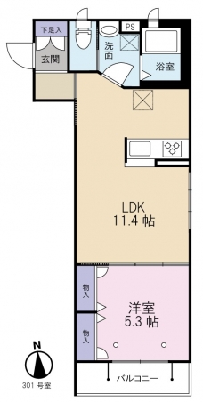 プレミアムコートの間取り図
