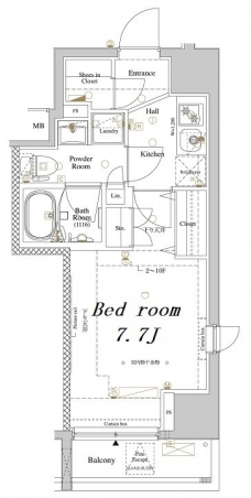 アクサス西大島Sta.の間取り図