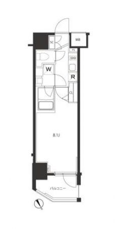 GENOVIA新宿御苑green veilの間取り図