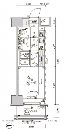 メインステージ南砂町IIの間取り図