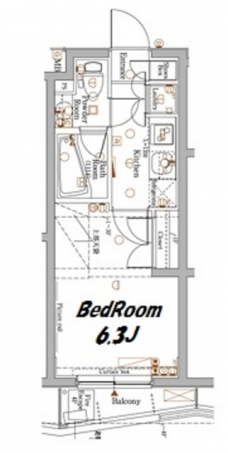 アクサス豊洲アジールコートの間取り図