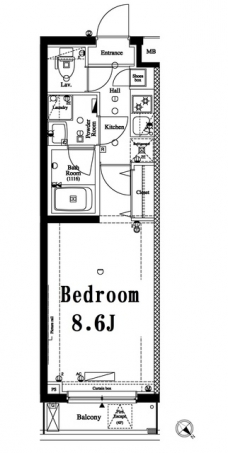 アクサス新江古田の間取り図