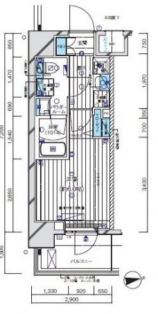 メインステージ亀有の間取り図