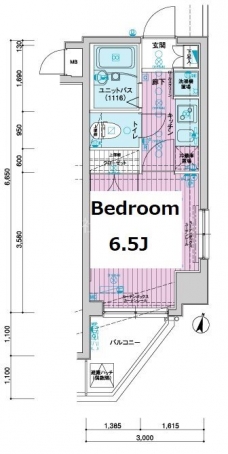 メインステージ飯田橋の間取り図