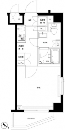 ルーブル旗の台弐番館の間取り図