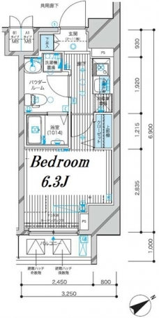 メインステージ蒲田VIエグザの間取り図
