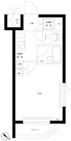 ルーブル多摩川伍番館の間取り図