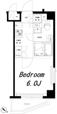 ルーブル旗の台弐番館の間取り図