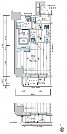 メインステージ若松河田の間取り図