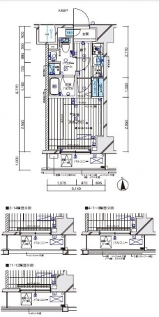 メインステージ立川Vの間取り図