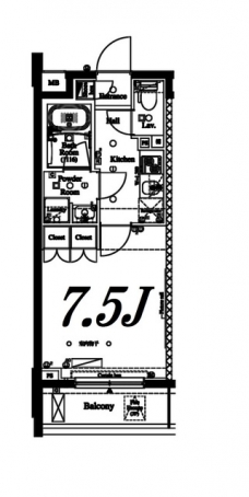 アクサス中野大和町の間取り図