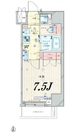 ルーブル板橋区役所前の間取り図