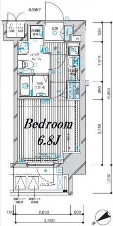 メインステージ蒲田VIエグザの間取り図