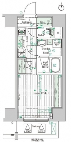 ブライズ住吉DUEの間取り図