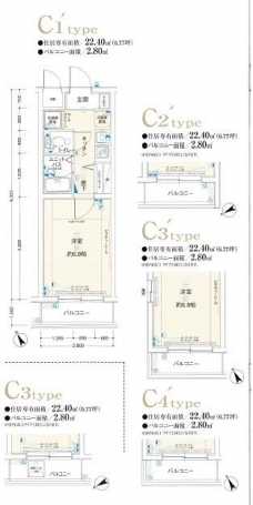 メインステージ大井町の間取り図