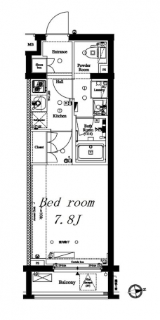 アクサス中野中央の間取り図