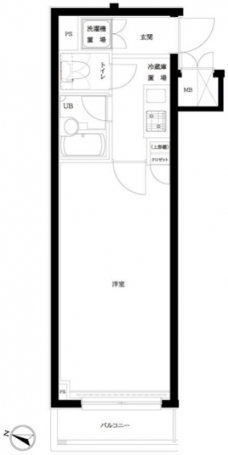 ルーブル渋谷初台の間取り図