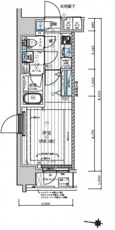 メインステージ森下IIの間取り図