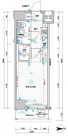 メインステージ武蔵関駅前IIの間取り図