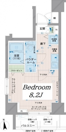 メインステージ浅草橋の間取り図