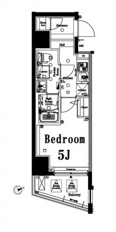 アクサス西五反田の間取り図
