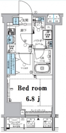 メインステージ三田アーバンスクエアの間取り図