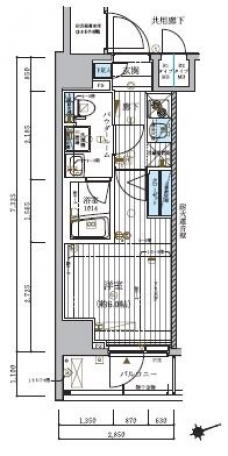 メインステージ北千住IVの間取り図
