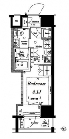 アクサス渋谷初台の間取り図