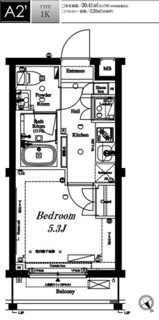 アークマーク目黒不動前の間取り図