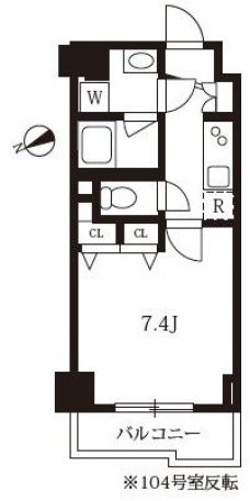 スカイコートグランデ清澄白河の間取り図