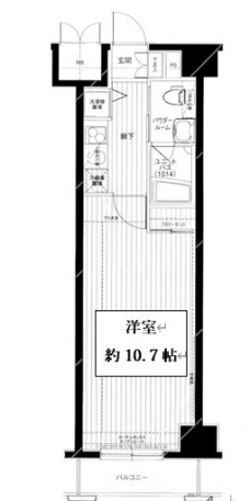 メインステージ大山の間取り図