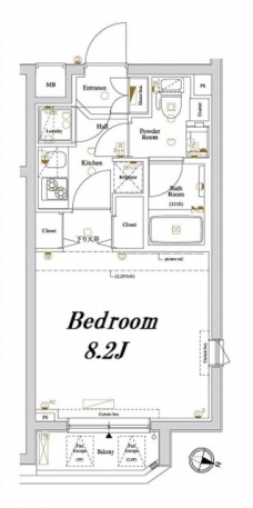 アクサス新宿の間取り図
