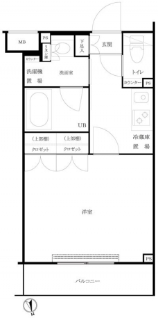 ルーブル大森西の間取り図