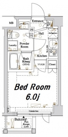 アクサス品川レジデンスの間取り図