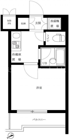 ルーブル荻窪の間取り図