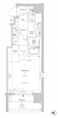 アクサス西大島Sta.の間取り図