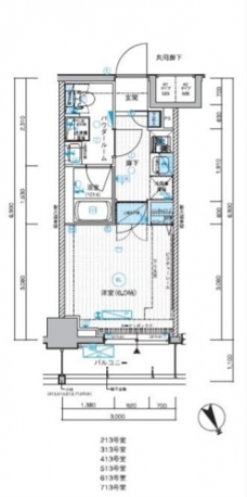 メインステージ川口WESTの間取り図