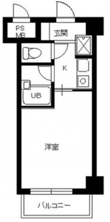 スカイコート中野の間取り図