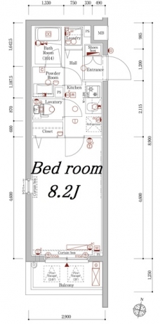 アクサス上板橋の間取り図