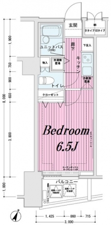メインステージ東日本橋IIの間取り図