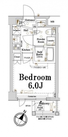 アクサス品川レジデンスの間取り図