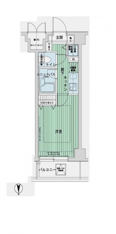 メインステージ蓮沼の間取り図