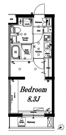 アクサス国分寺の間取り図